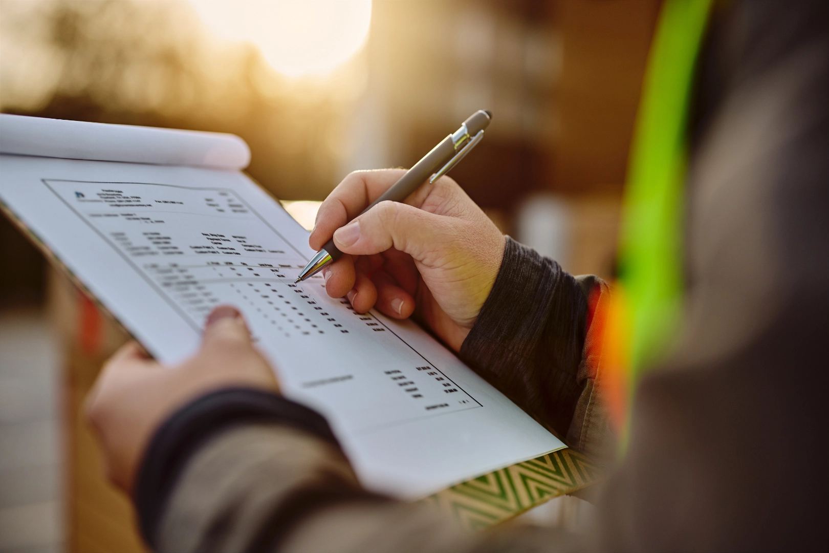 Mimari plan üzerinde detayları işaretleyen ve proje çizimi üzerinde inceleme yapan mimar; tasarım sürecinde hassasiyet ve teknik odaklı yaklaşımı temsil eder.